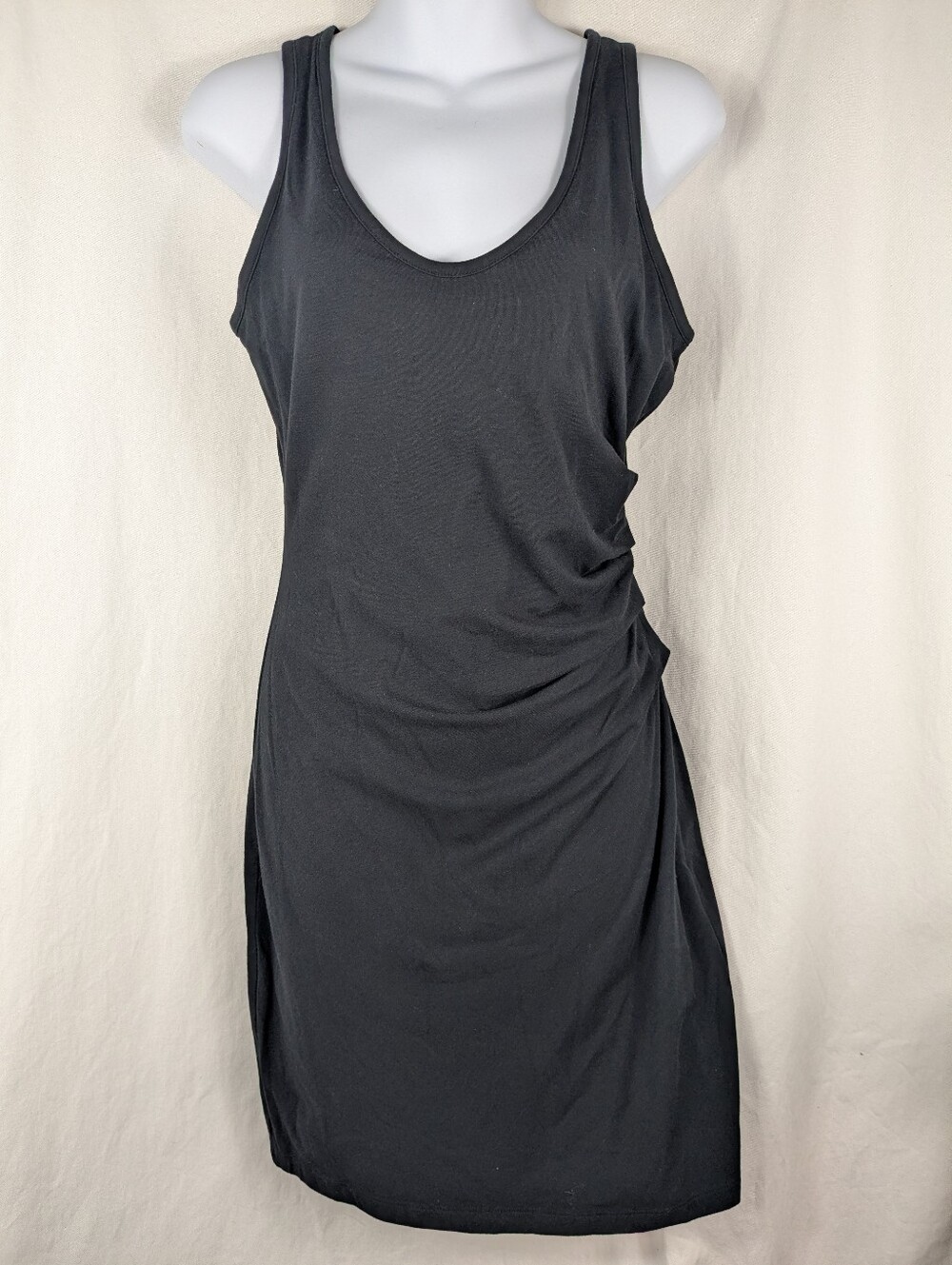 Athleta Della Ruched Tank Dress Black Small